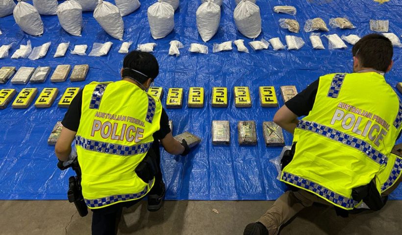 Australia’s largest drug bust nets 373kg shipment marked ‘Fiji’