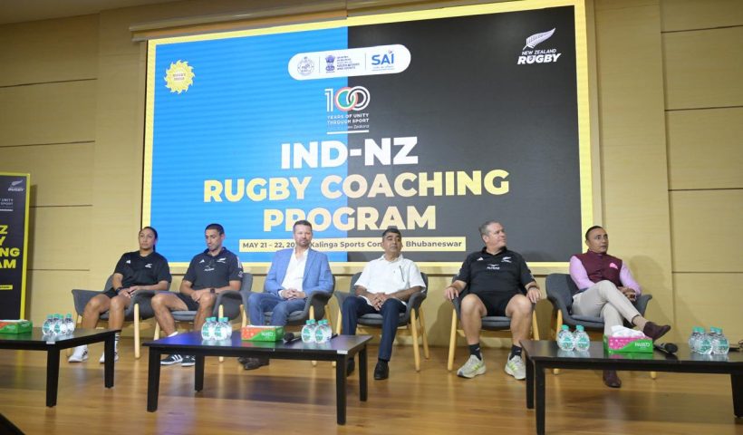 India & New Zealand celebrate 100 years of sporting relations with rugby coaching initiative in Odisha