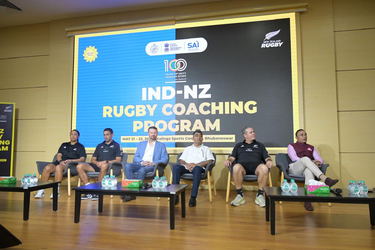India & New Zealand celebrate 100 years of sporting relations with rugby coaching initiative in Odisha