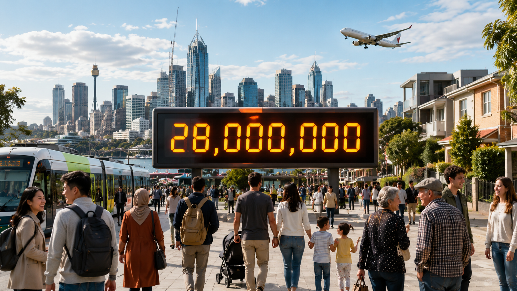 Australia’s population reaches 28 million, adding one new resident every 75 seconds