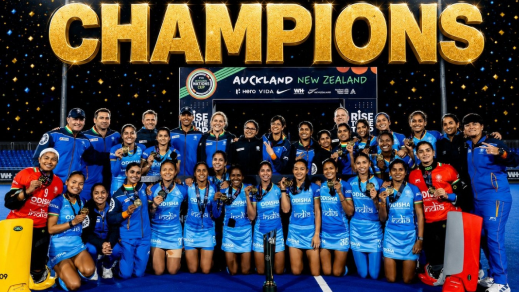 India women clinch Nations Cup title, earn return to pro league with win over New Zealand