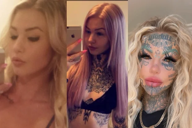 Australia’s heavily tattooed woman crosses border for illegal body modification